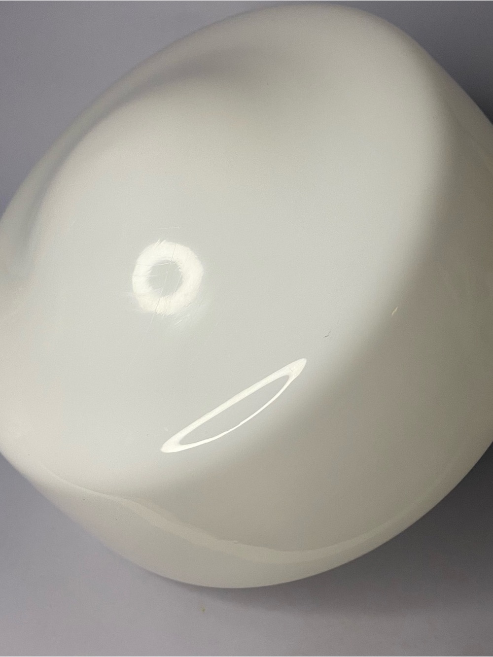 Vintage Schoolhouse White Milk Glass Light Shade Globe 8 1/2”Dia ~ 3 1/4”Fitter